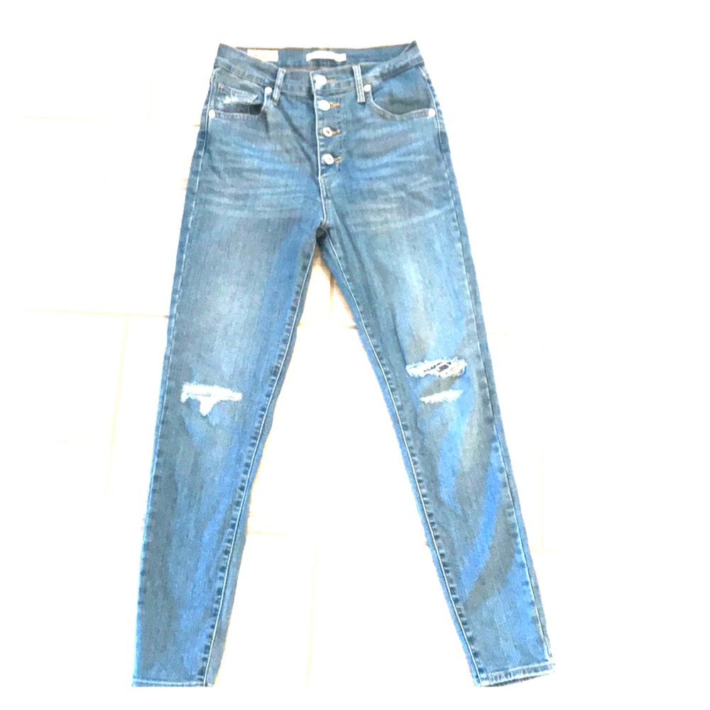 High rise ankle Levi’s skinny